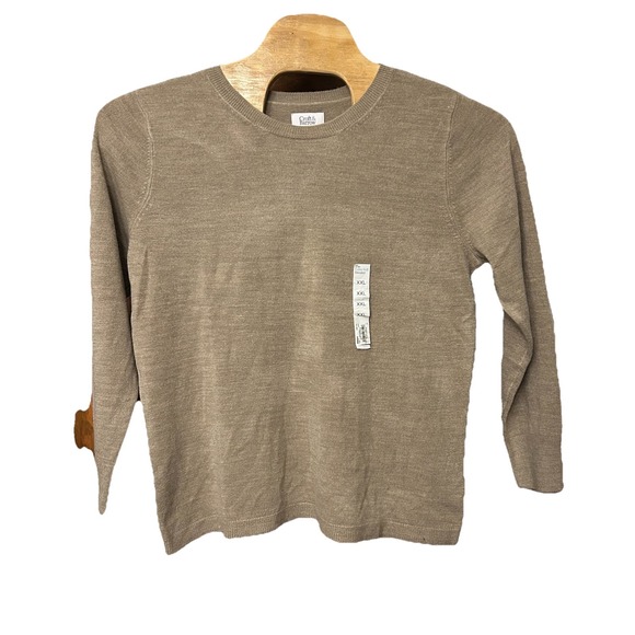 croft & barrow Sweaters - Women's Croft & Barrow The Extra Soft Crewneck Knitted‎ Sweater XXL Beige Camel